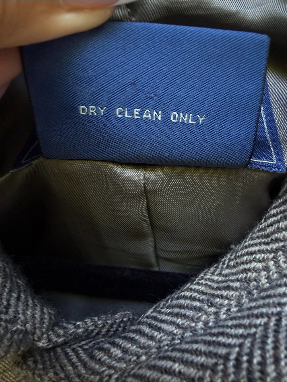 Façonnable Wool Silk Cashmere Herringbone Shirt Jacket Overshirt Grey